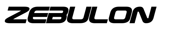 Zebulon font preview